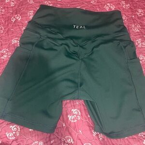 Active by teal shorts